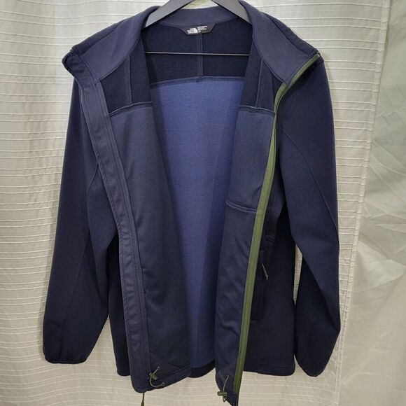 The North Face 200wt Cinder Lightweight Jacket Navy Army Green Zip Men's Size L - Picture 11 of 12